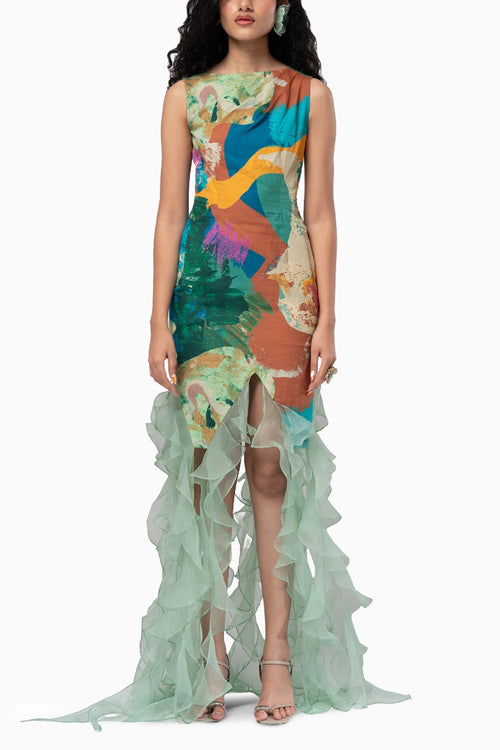 Bay Ruffled Dress