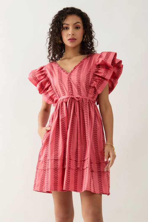 Gala Salmon Dress