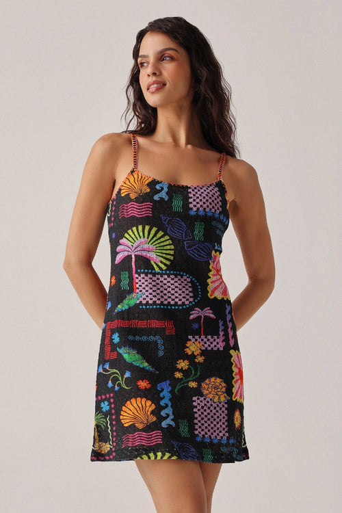 Seascape Isles Bardot Mini Dress