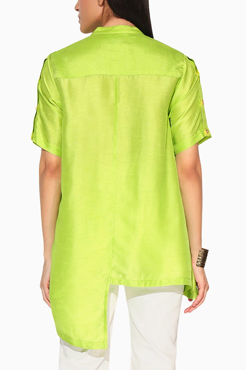 Zephyra Shibori Striped Shirt
