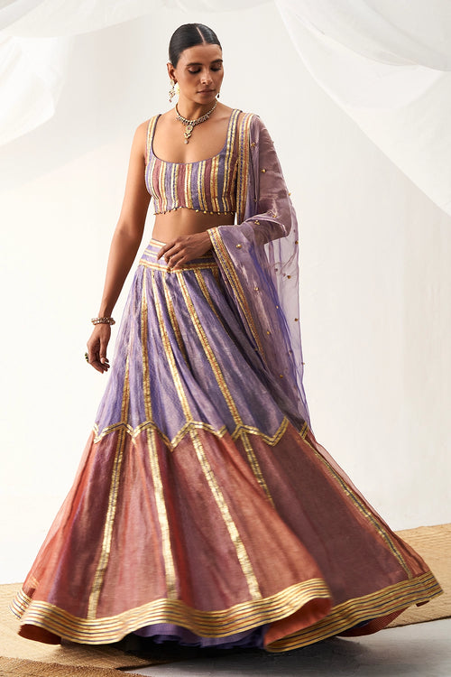 Raat Rani Purple Lehenga Set
