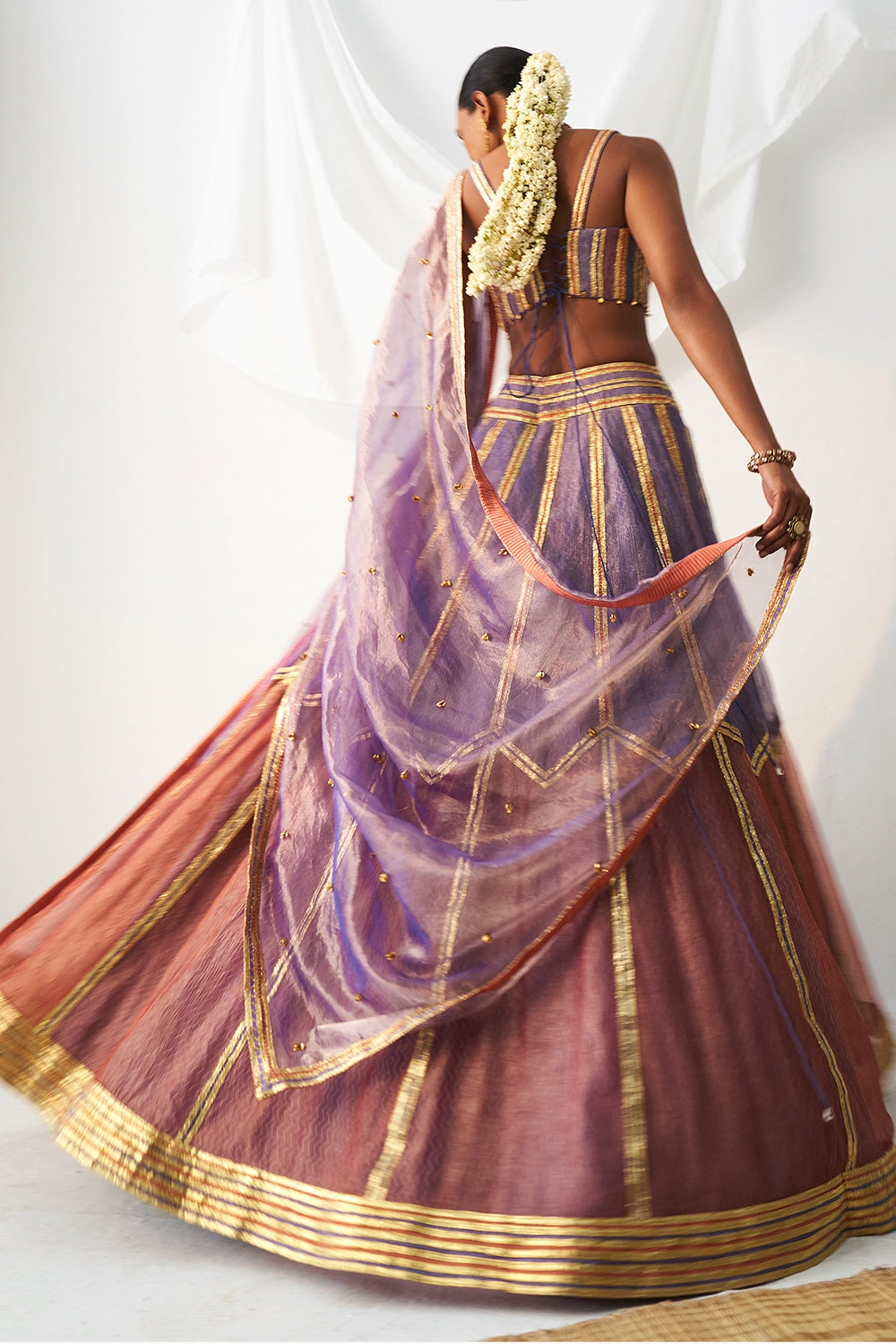 Raat Rani Purple Lehenga Set