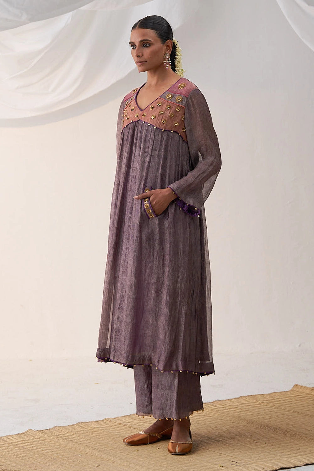 Adamya Purple Kurta