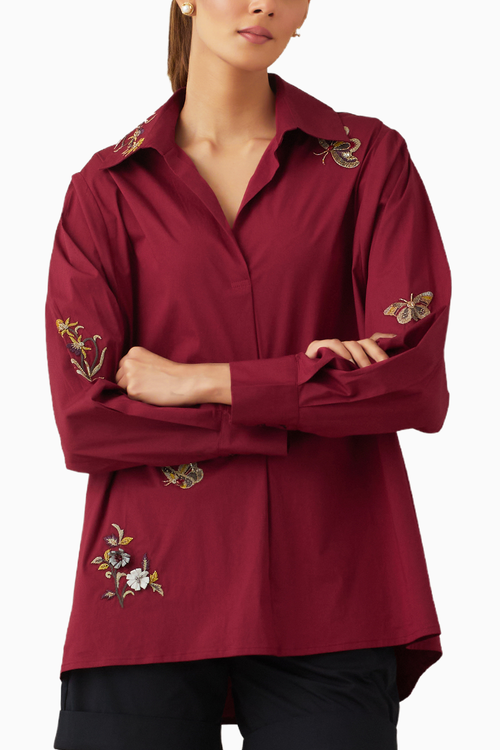 Nisha Red Shirt