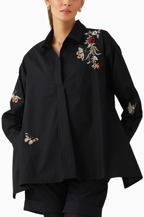 Nina Black Shirt