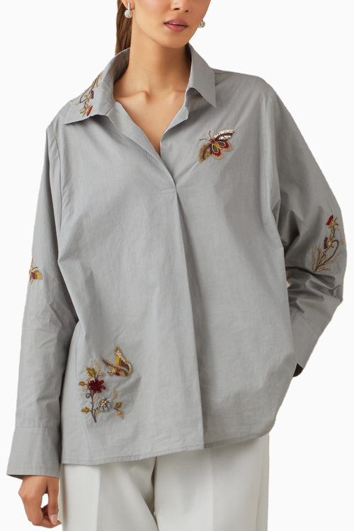 Nisha Grey Shirt