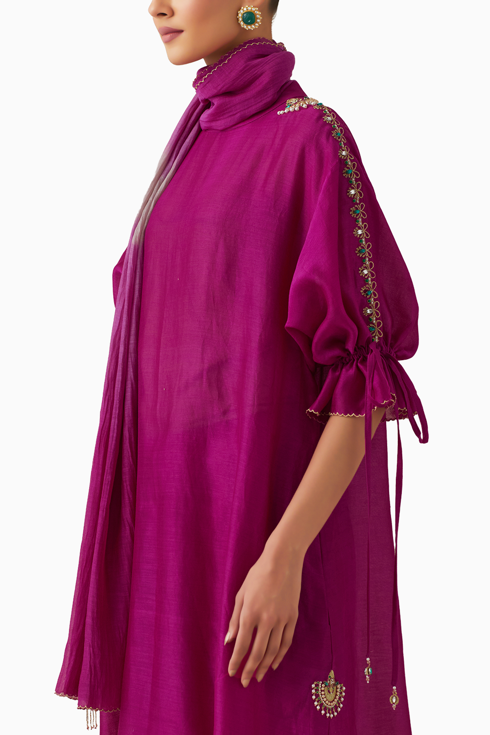 Bia Fuschia Kurta Set with Dupatta