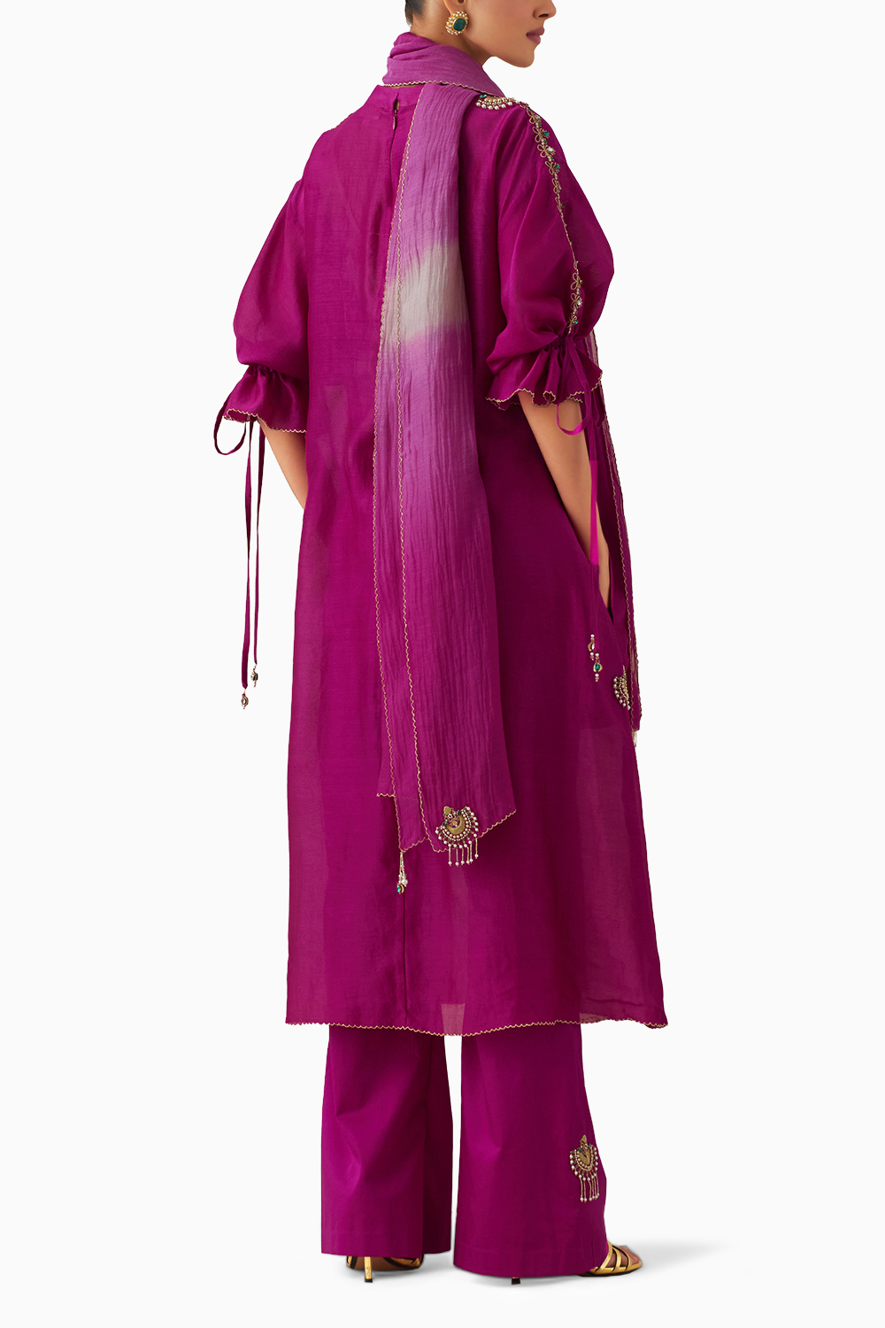 Bia Fuschia Kurta Set with Dupatta