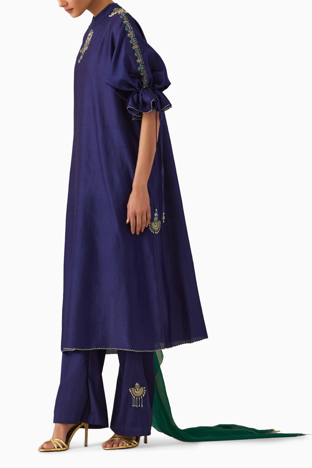 Bia Blue Kurta Set with Dupatta