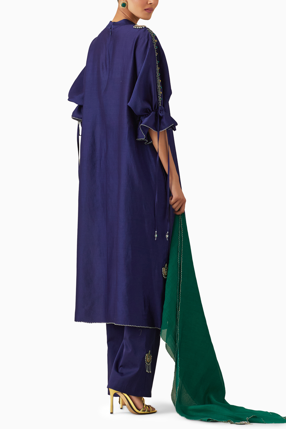 Bia Blue Kurta Set with Dupatta