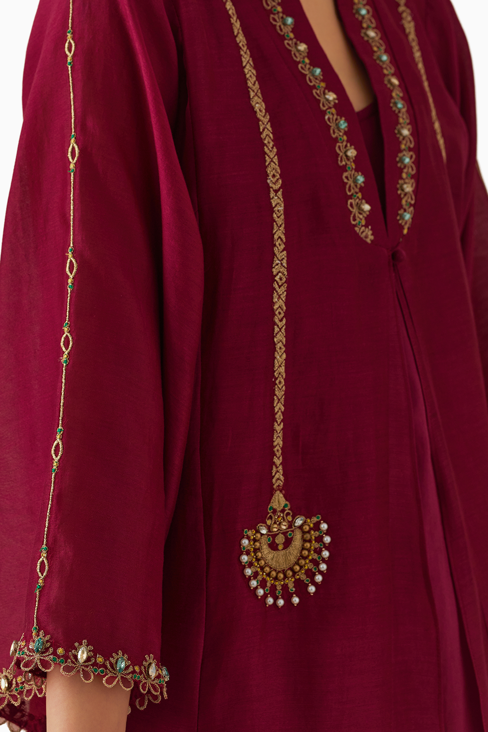 Ambreen Red Kurta Set with Dupatta