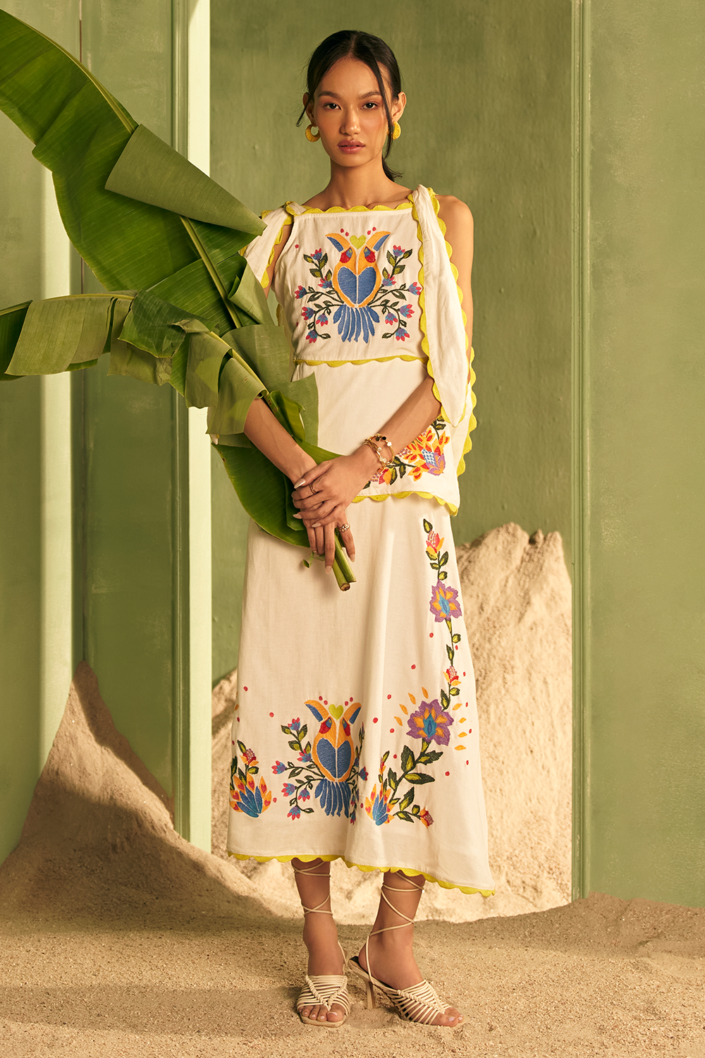 Bird Paradise Midi Dress