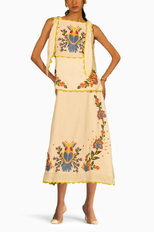 Bird Paradise Midi Dress