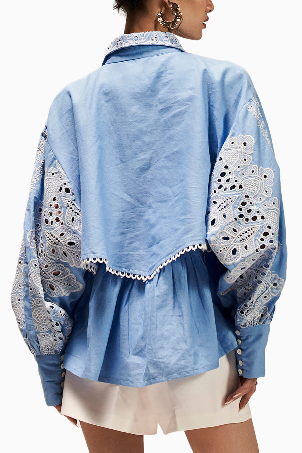 Summer Hue Broderie Blouse