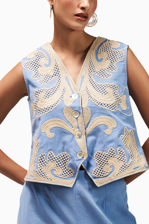 Caprese Waist Coat Set