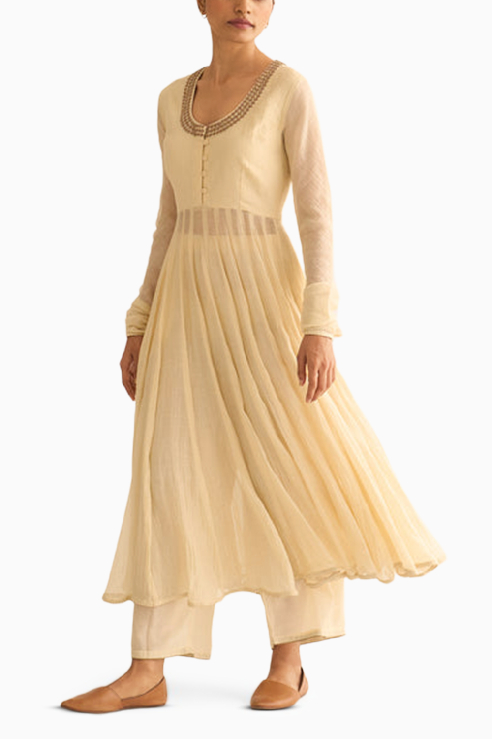 Vara Ivory Anarkali Set