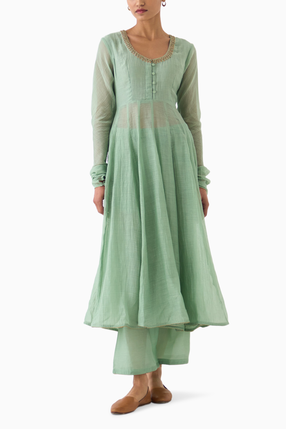 Vara Mint Ghoomar Anarkali Set