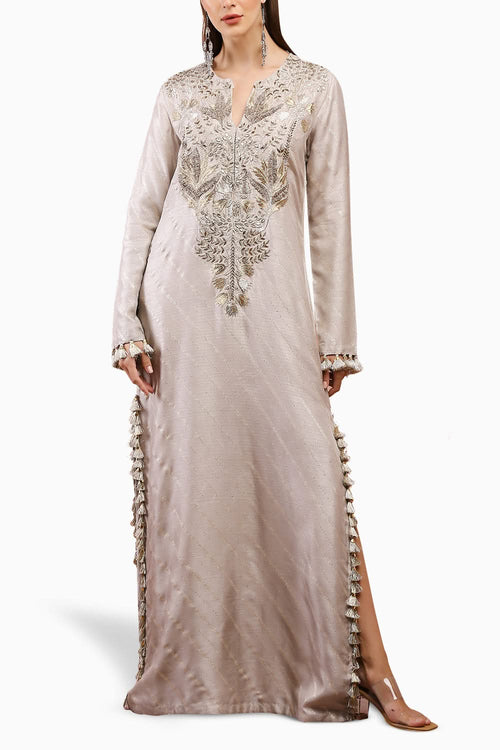 Grey Bagh Embroidered Kaftan
