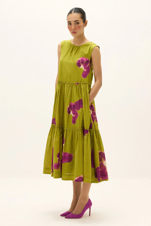 Green Plum Florine Dress