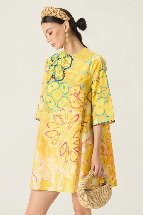 Yellow Novella Dress