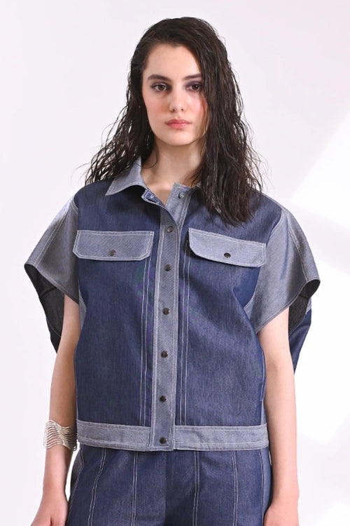 Indigo Edge Top