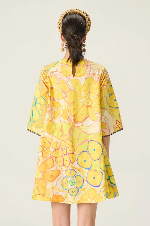 Yellow Novella Dress