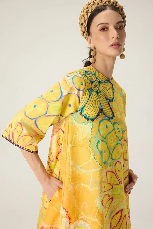 Yellow Novella Dress