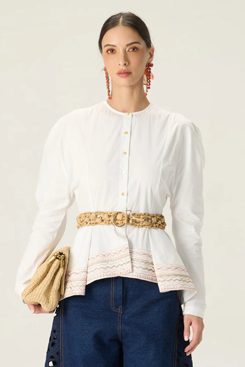 White Logan Blouse