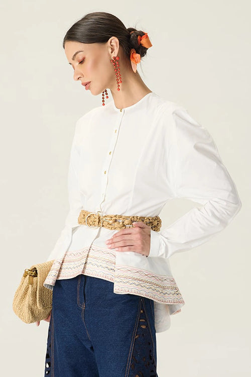 White Logan Blouse