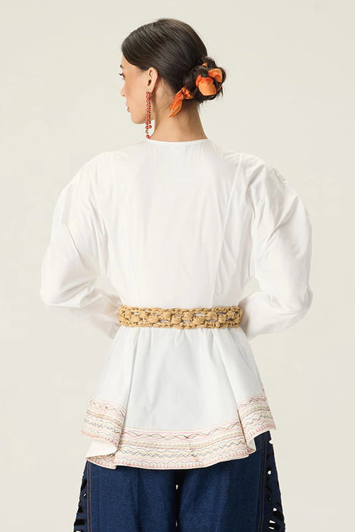 White Logan Blouse