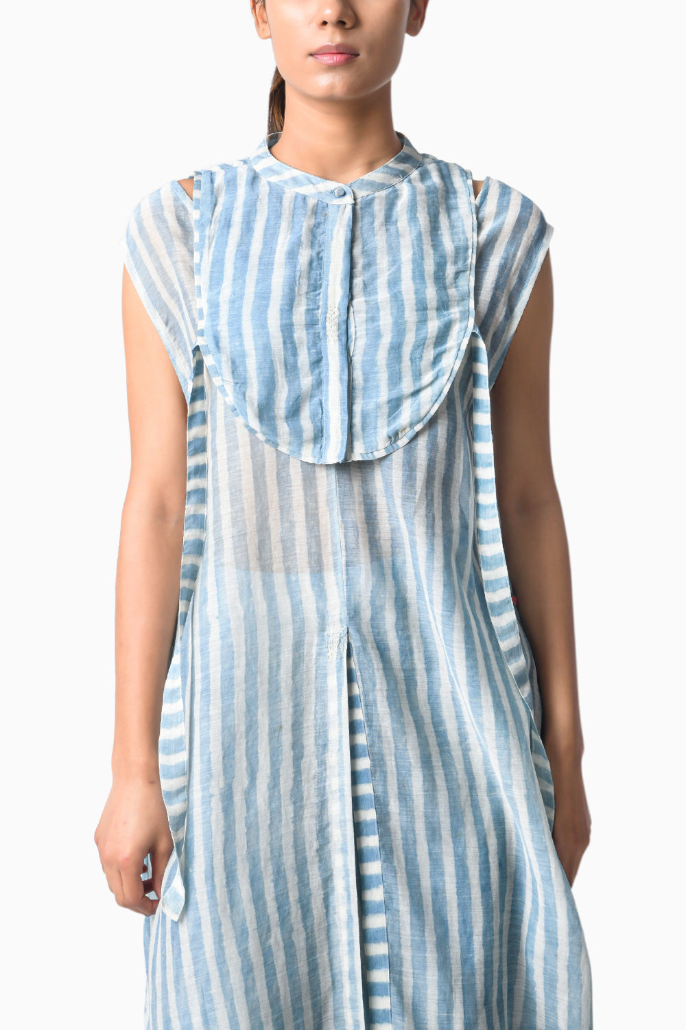 Slit Tunic Sky Set