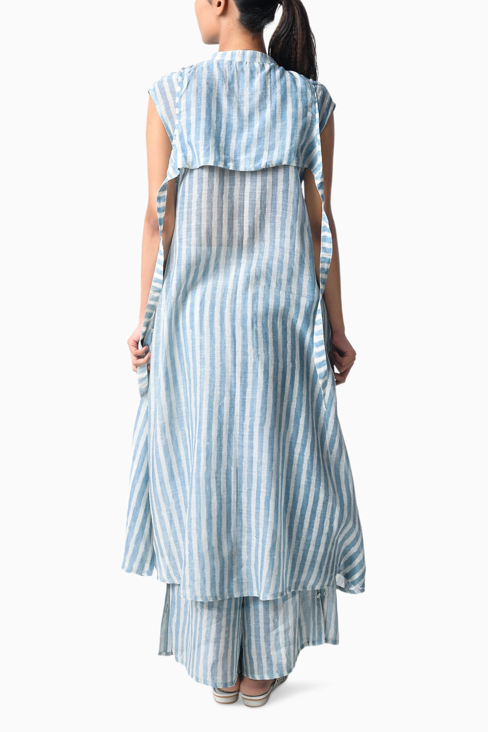 Slit Tunic Sky Set