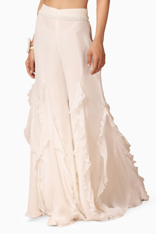 Ruffle Godet Pant