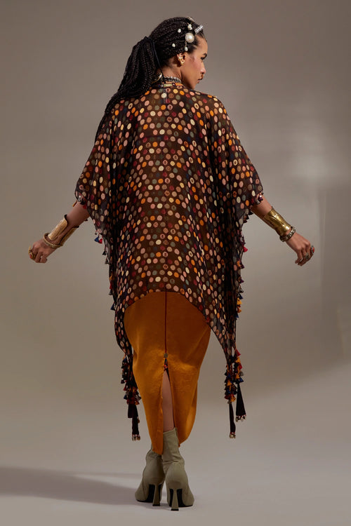 Yellow Topaz Anka Veni Dupatta Jacket Set