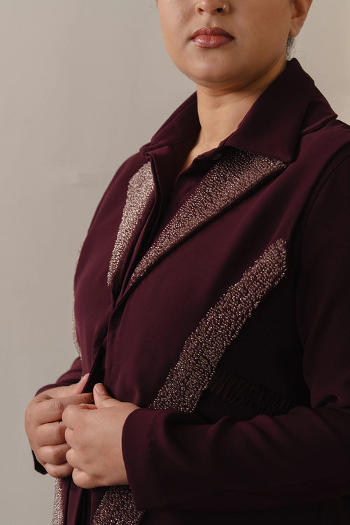 Maroon Edge Gillet