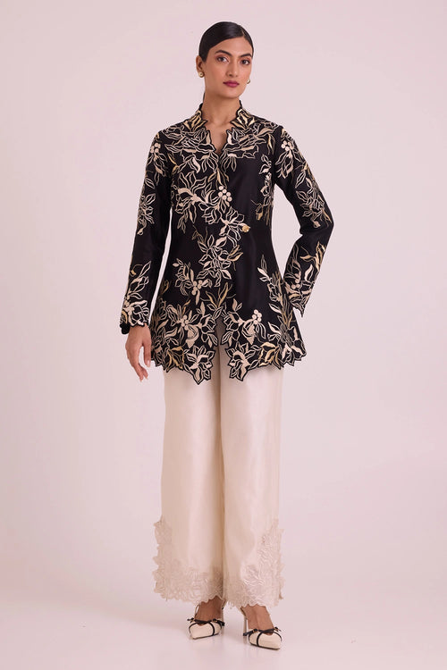 Farah Tendril Wrap Blazer And Pants Set