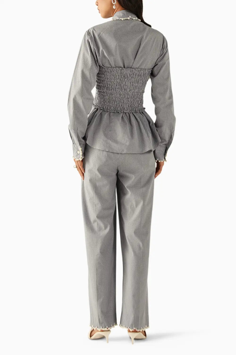 Carrie Blue Checks Co-ord Set