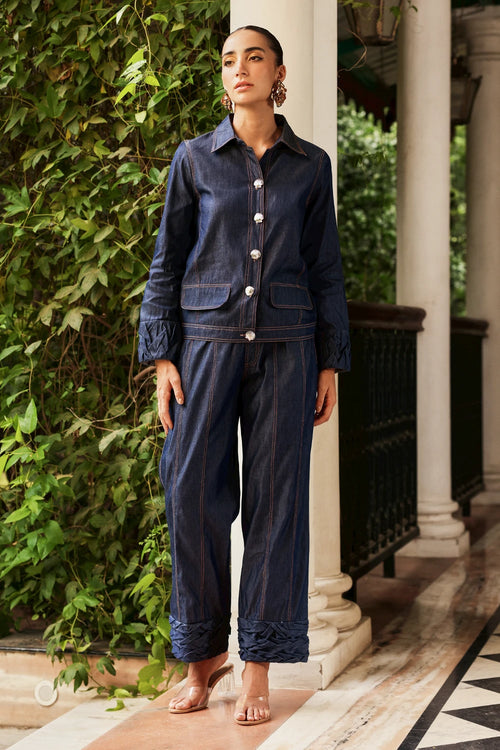 Chinqi Terri Denim Co-ord Set
