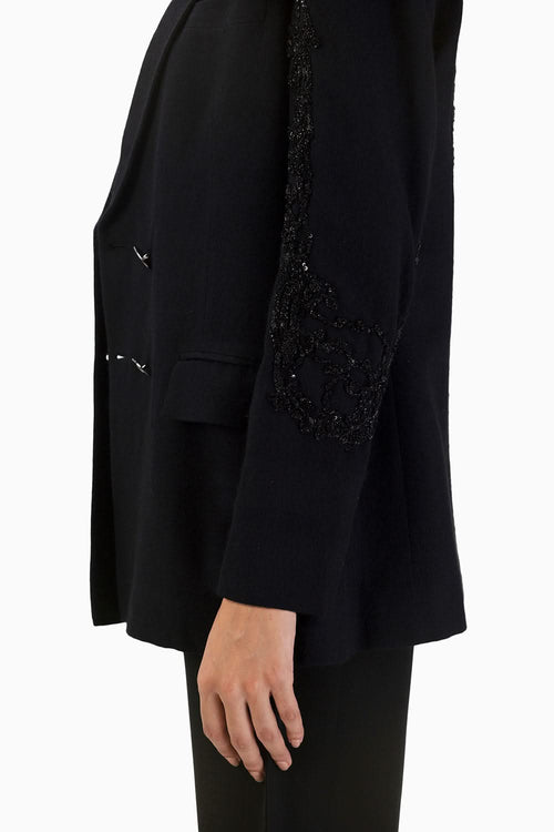 Zero Moon Embellished Pashmina Jacket