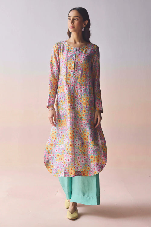 Wildflower Dawn Blue Kurta Set