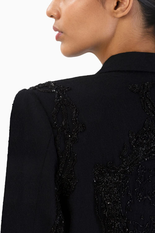 Zero Moon Embellished Pashmina Jacket