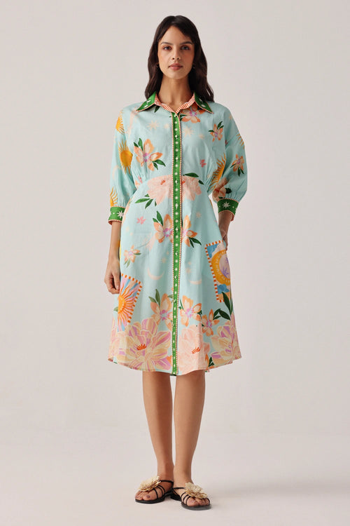 Azure Isles Lena Midi Dress