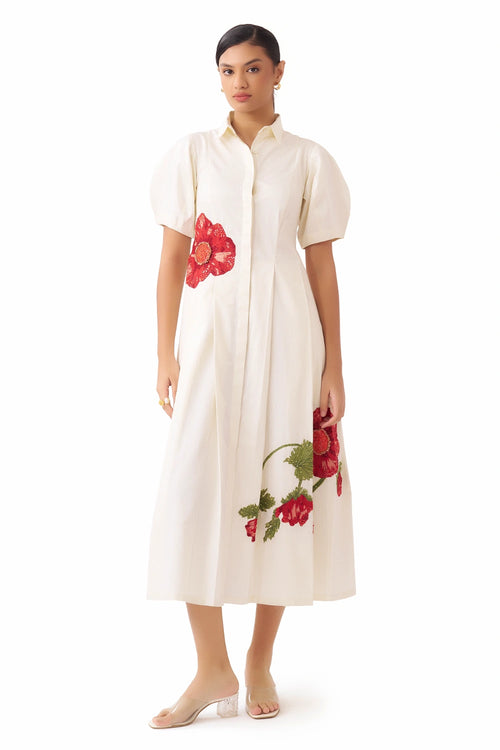 Crimson Poppy Dress