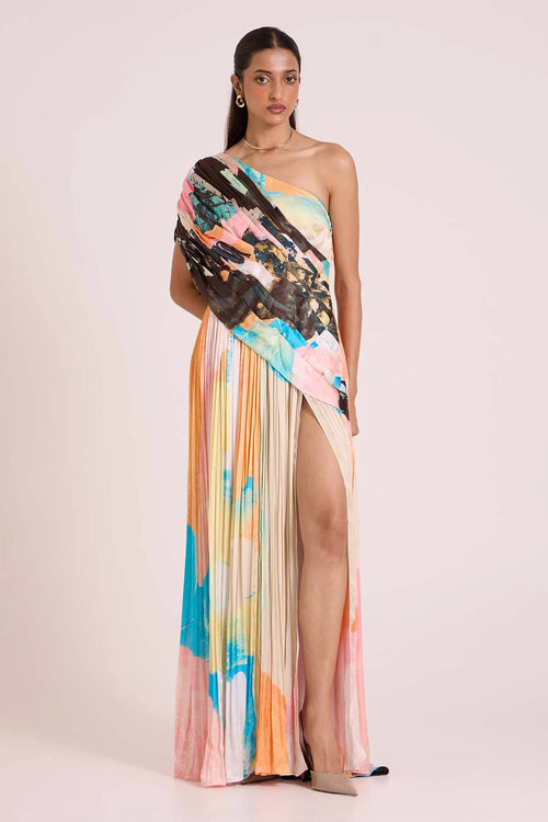Selene Draped Maxi Dress