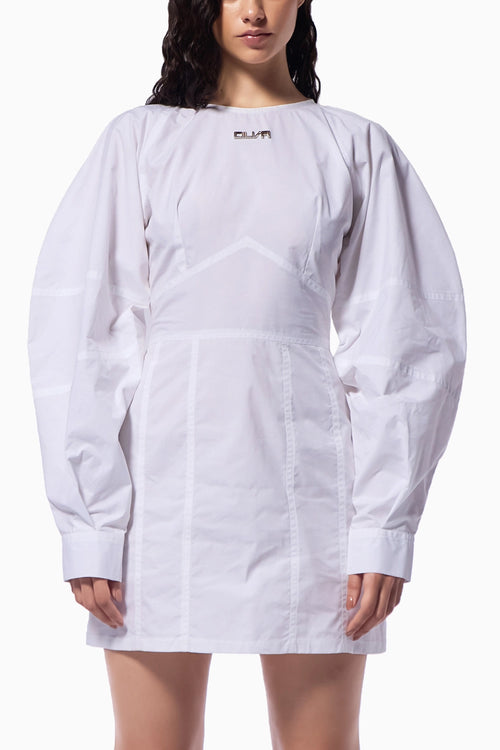 White Poplin Shirt Dress