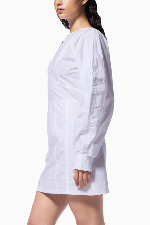 White Poplin Shirt Dress