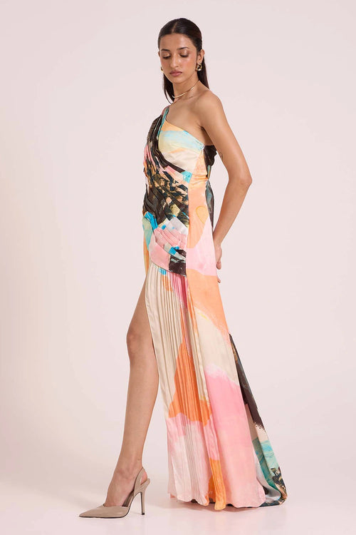 Selene Draped Maxi Dress
