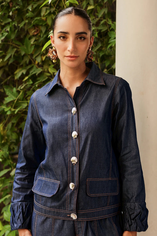 Chinqi Terri Denim Co-ord Set