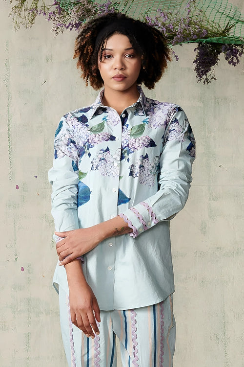 Sky Blue Hydrangea Co-ord Set