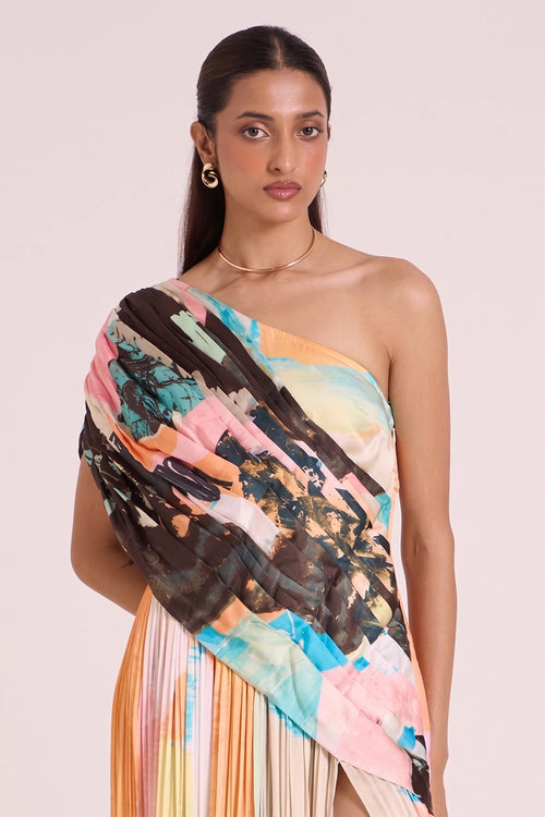 Selene Draped Maxi Dress